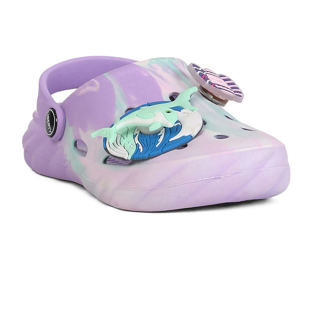 A-HA BEACHWALK6 Purple Casual Clogs Sandals for Kids by Liberty