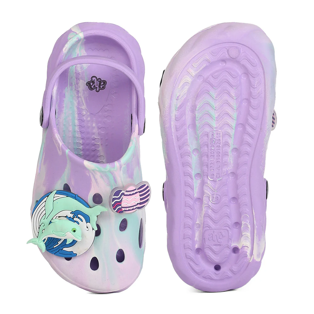A-HA BEACHWALK6 Purple Casual Clogs Sandals for Kids by Liberty - Image 4