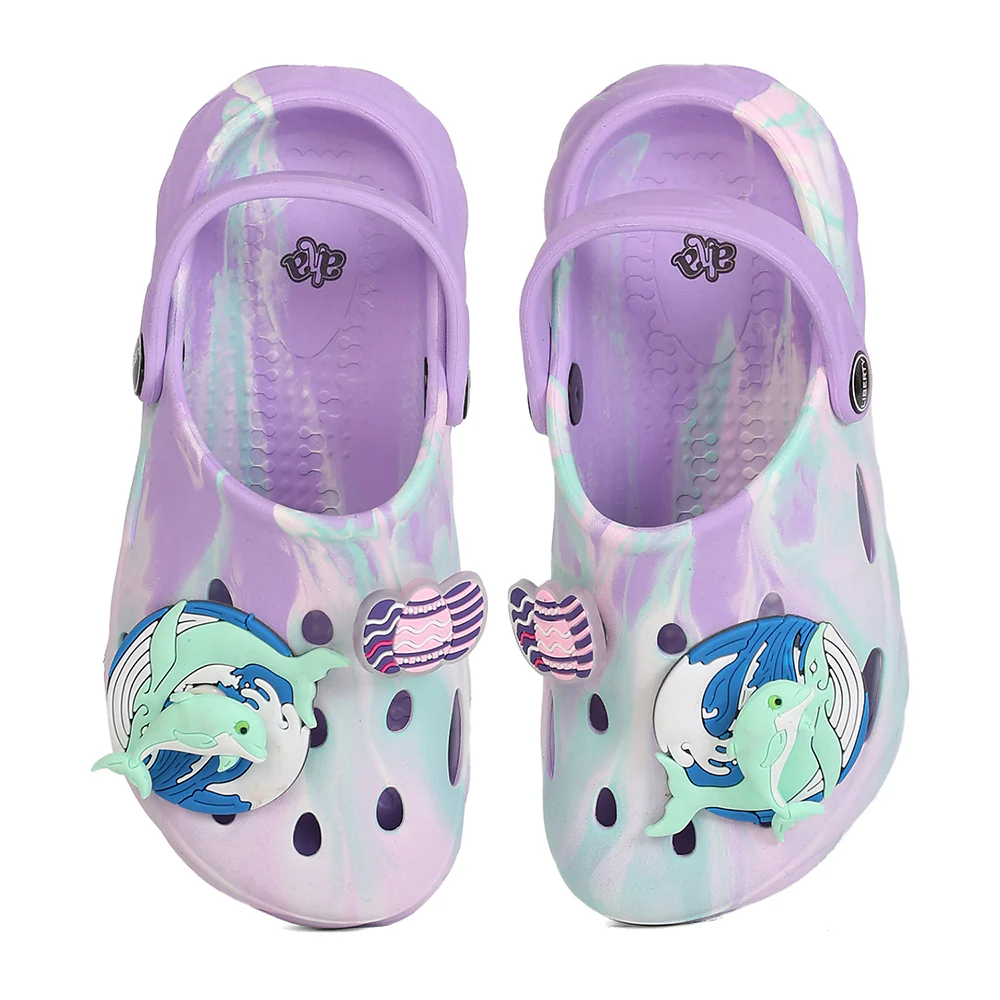 A-HA BEACHWALK6 Purple Casual Clogs Sandals for Kids by Liberty - Image 6