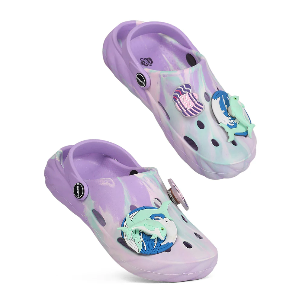 A-HA BEACHWALK6 Purple Casual Clogs Sandals for Kids by Liberty - Image 7