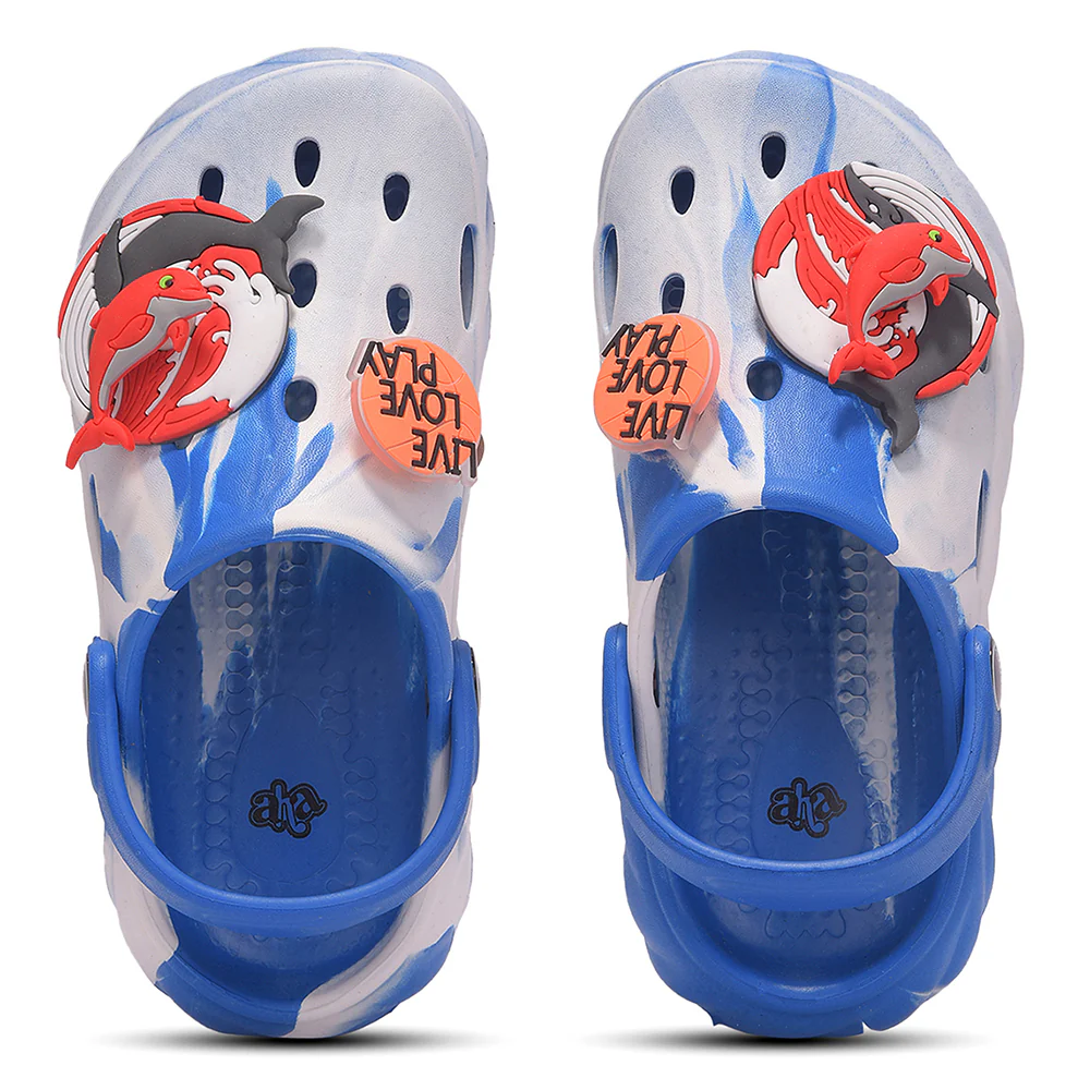 A-HA BEACHWALK6 Royal Blue Casual Clogs Sandal for Kids by Liberty - Image 7
