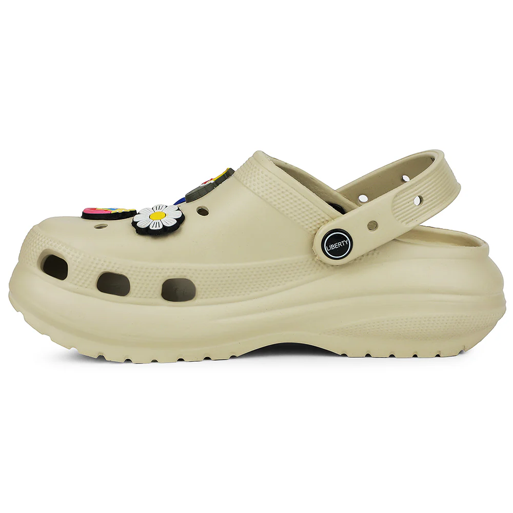 A-HA Beige Slingback Clogs For Women PRL-3 By Liberty - Image 3
