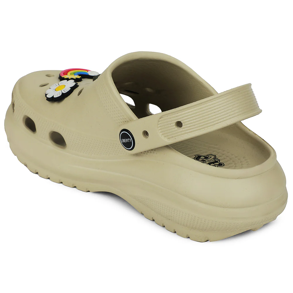 A-HA Beige Slingback Clogs For Women PRL-3 By Liberty - Image 5