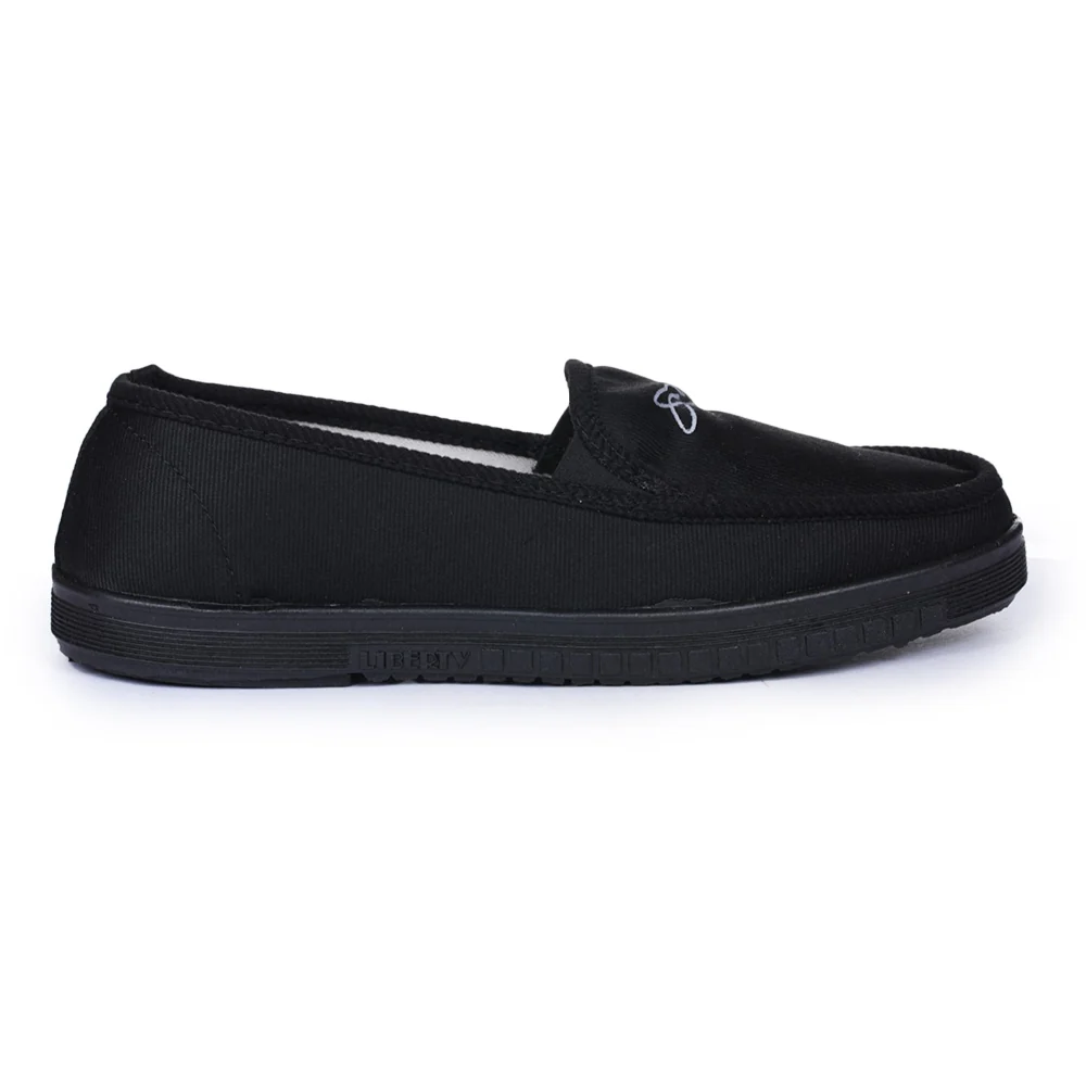 A-HA Black Casual Non Lacing Shoes For Men WALKER-E By Liberty - Image 2
