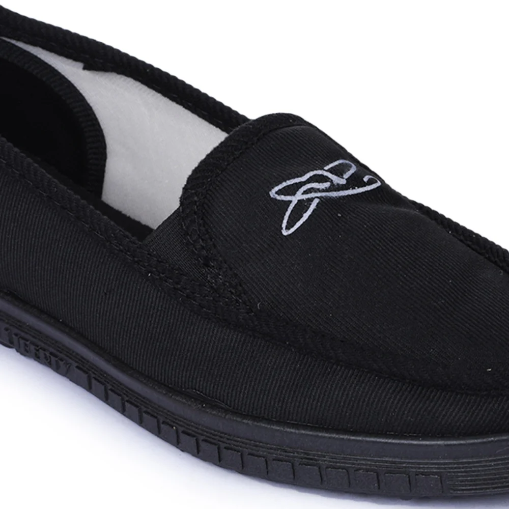 A-HA Black Casual Non Lacing Shoes For Men WALKER-E By Liberty - Image 4