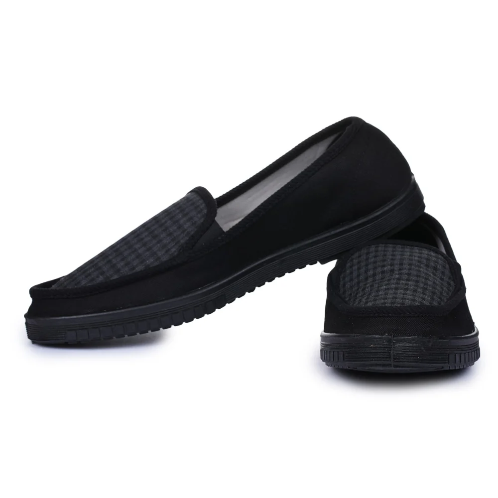 A-HA Black Casual Non Lacing Shoes For Men WALKER-E By Liberty - Image 7