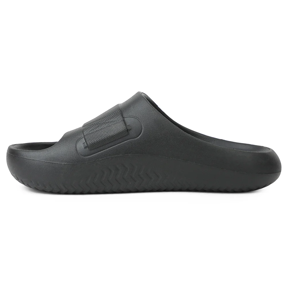 A-HA Black Casual Slides For Men DREAMWALKM By Liberty - Image 3