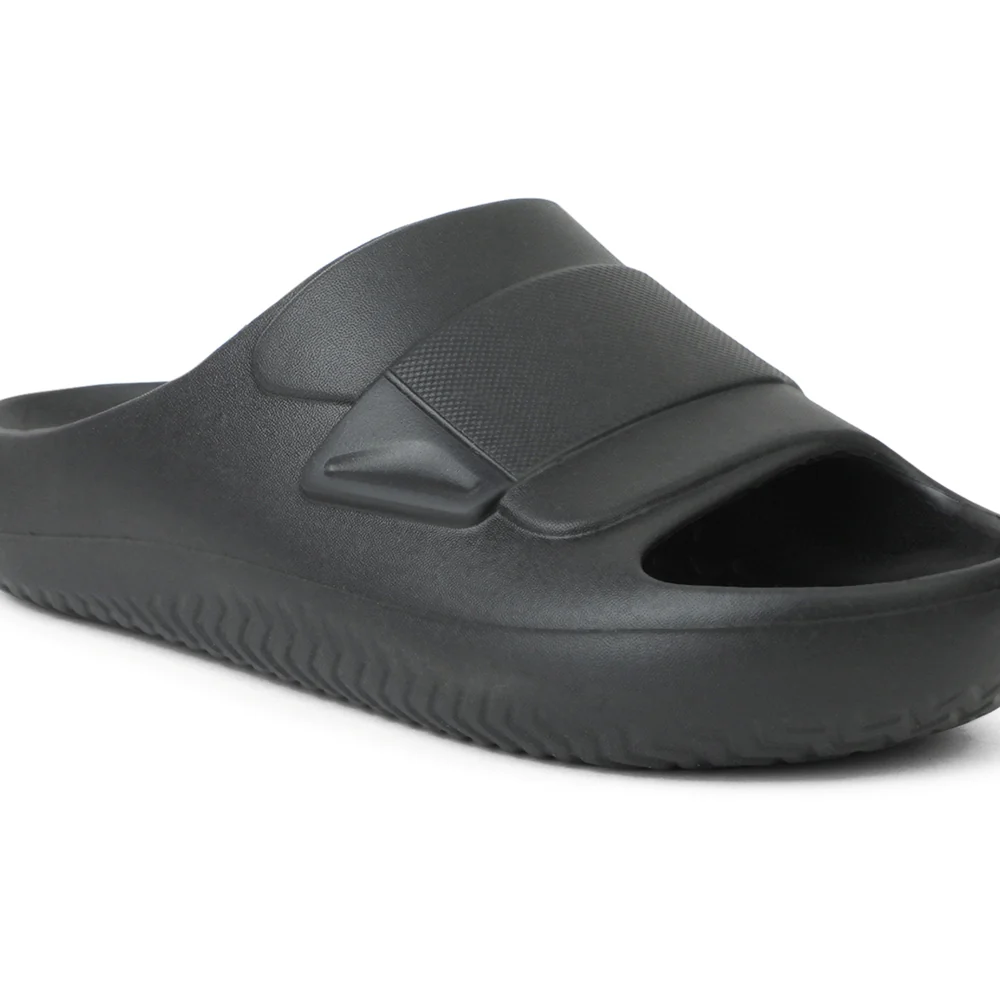 A-HA Black Casual Slides For Men DREAMWALKM By Liberty - Image 6