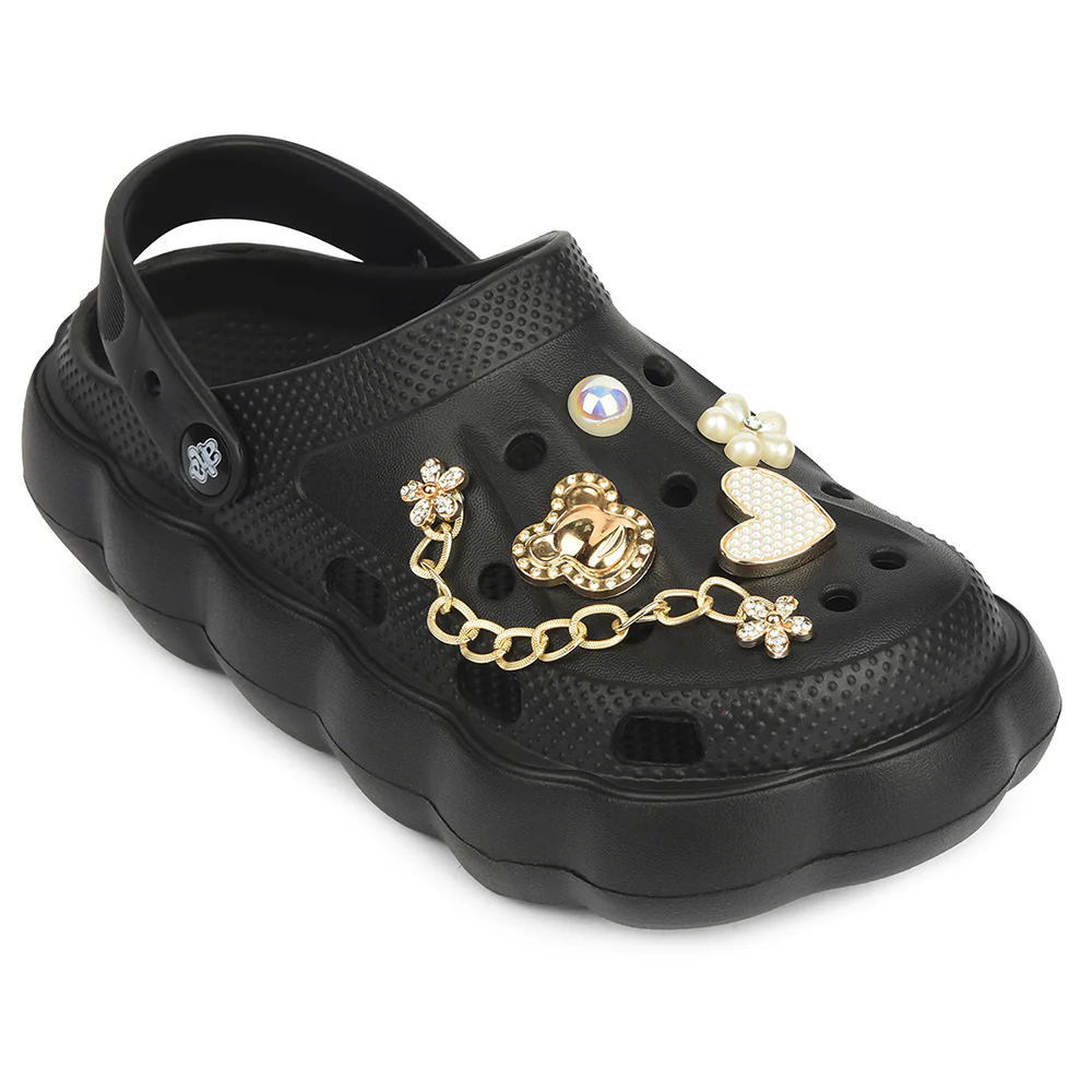 A-HA Black Casual Sling Back Clogs For Women ZQ-SH-012 By Liberty