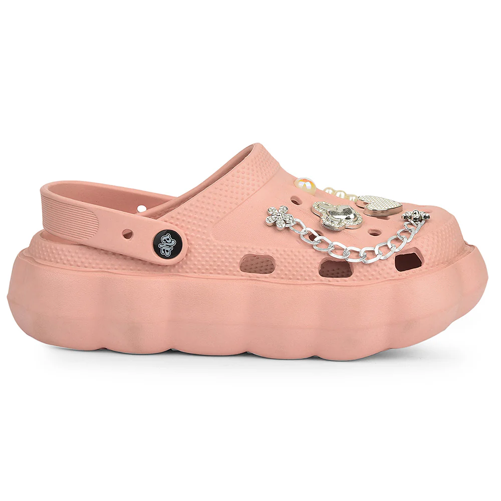 A-HA Peach Casual Sling Back Clogs For Women ZQ-SH-012 By Liberty - Image 2