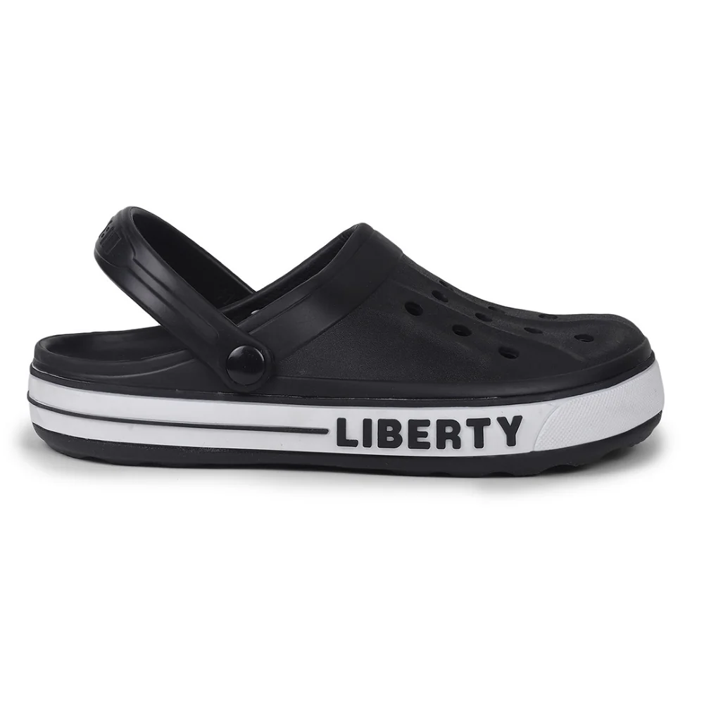 A-HA Black Casual Slip-on Clogs For Men LITEWALK By Liberty - Image 2
