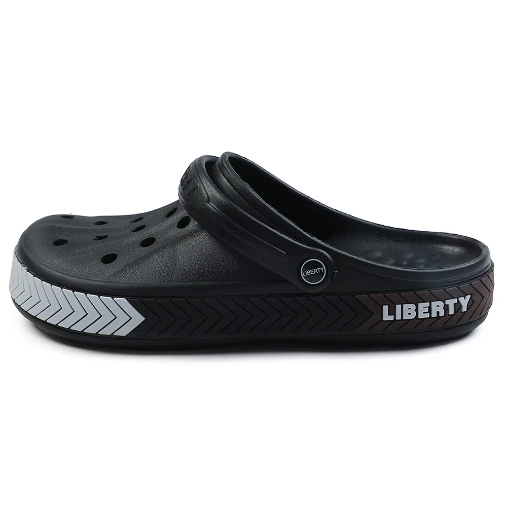 A-HA Black Casual Slip-on Clogs For Men LITEWALKXT By Liberty - Image 3