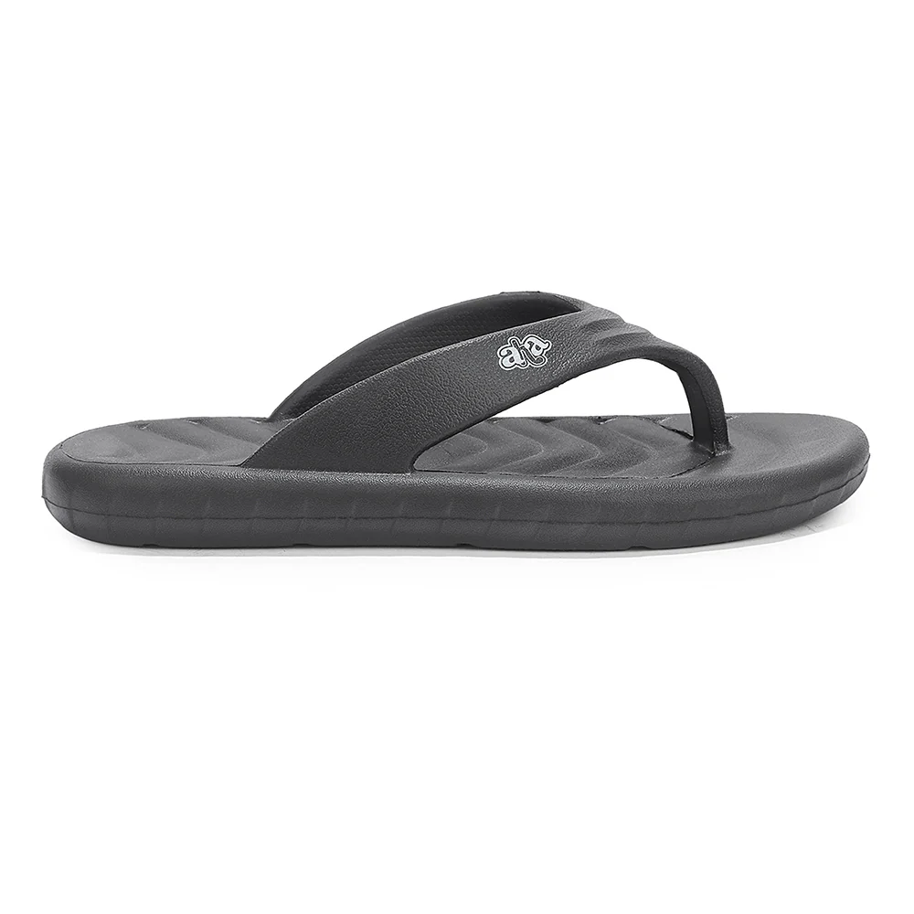 A-HA Black Casual Slip on Slippers for Men LSC-1E By Liberty - Image 4