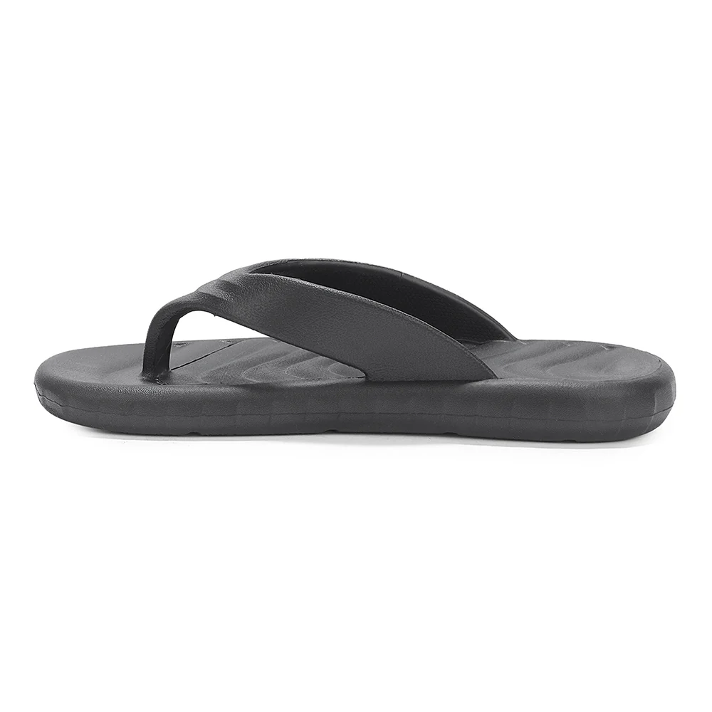 A-HA Black Casual Slip on Slippers for Men LSC-1E By Liberty - Image 5