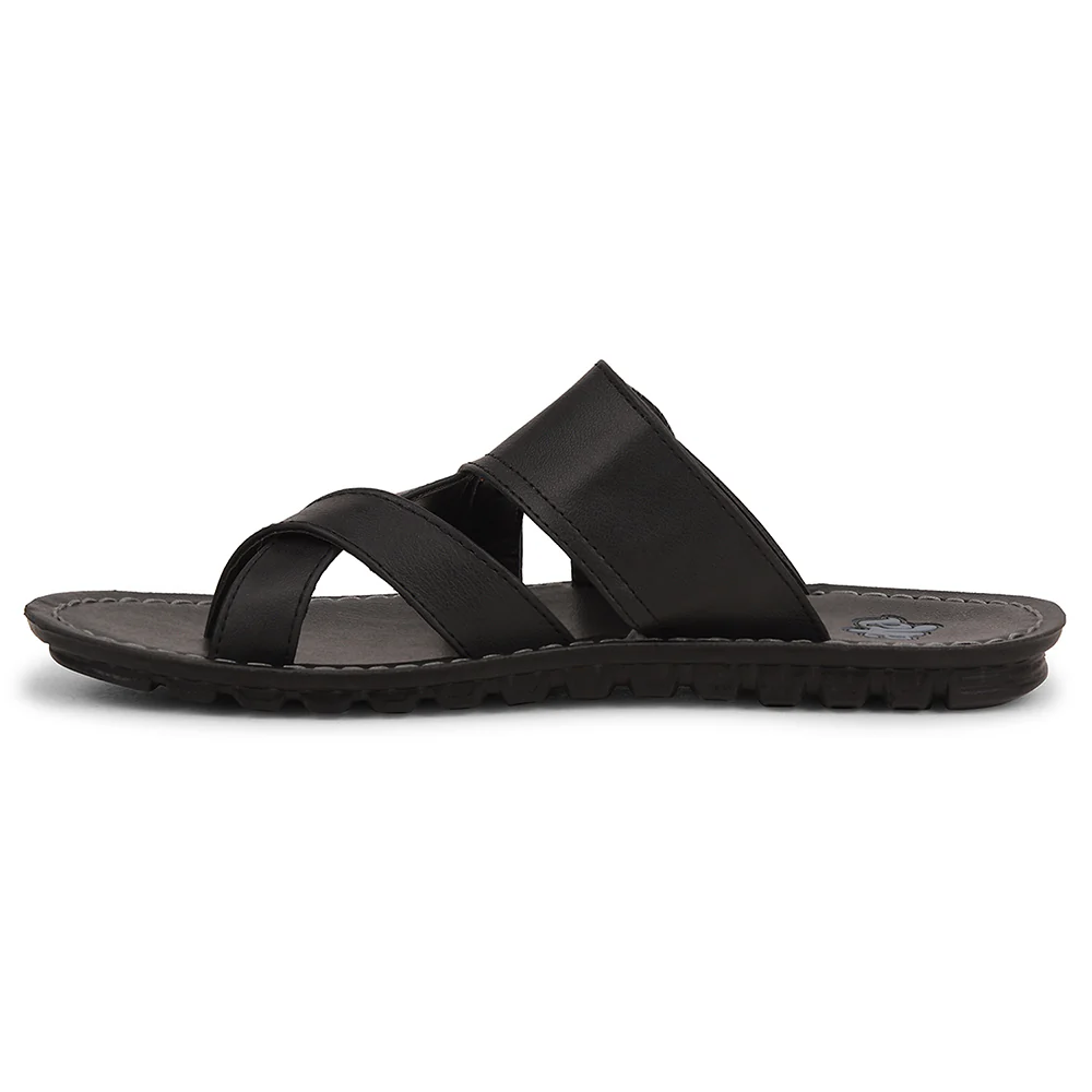 A-HA Black Casual Slipper For Men 2137-50 By Liberty - Image 3