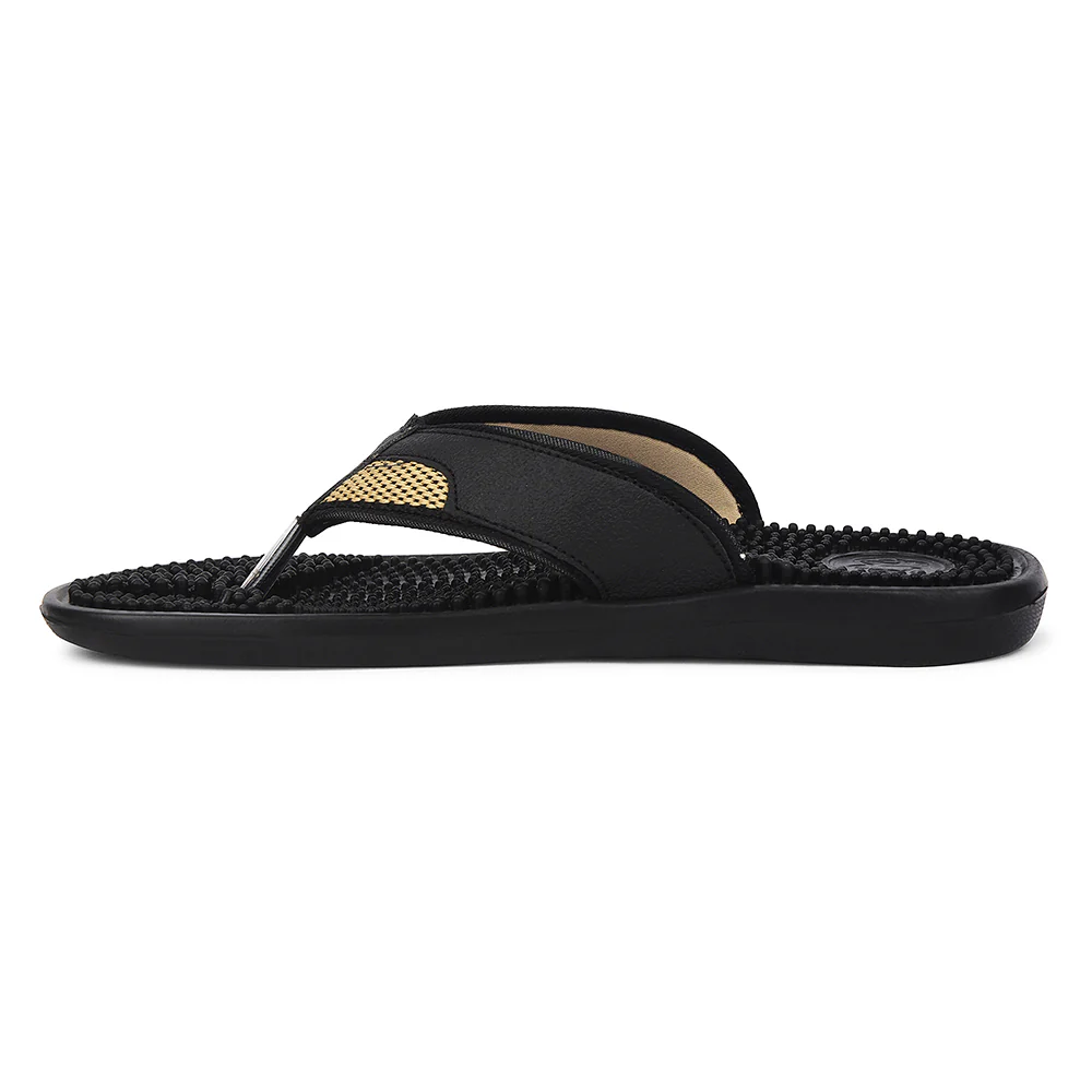 A-HA Black Casual Slipper For Men ACCUPRO1E By Liberty - Image 3