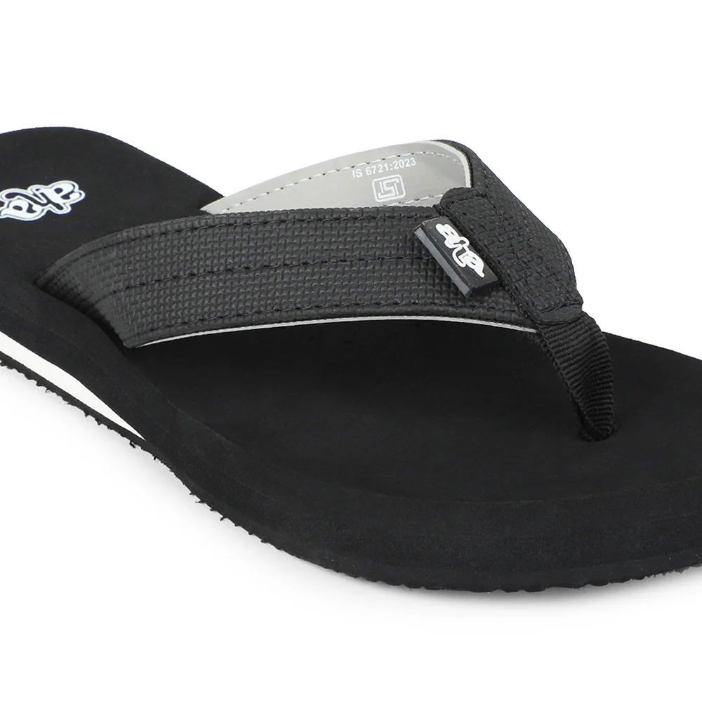 A-HA Black Casual Slipper For Men AGL-4 By Liberty - Image 4
