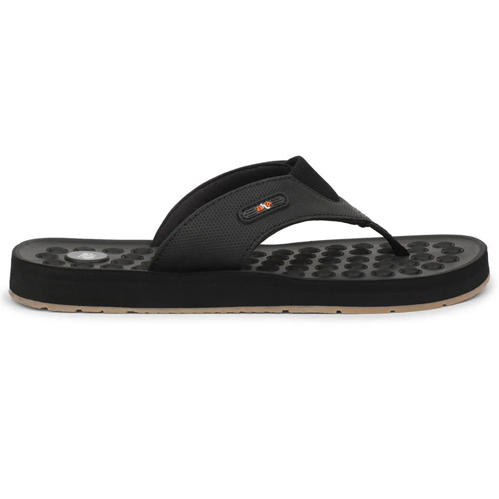 A-HA Black Casual Slipper For Men ANCO-11 By Liberty - Image 2