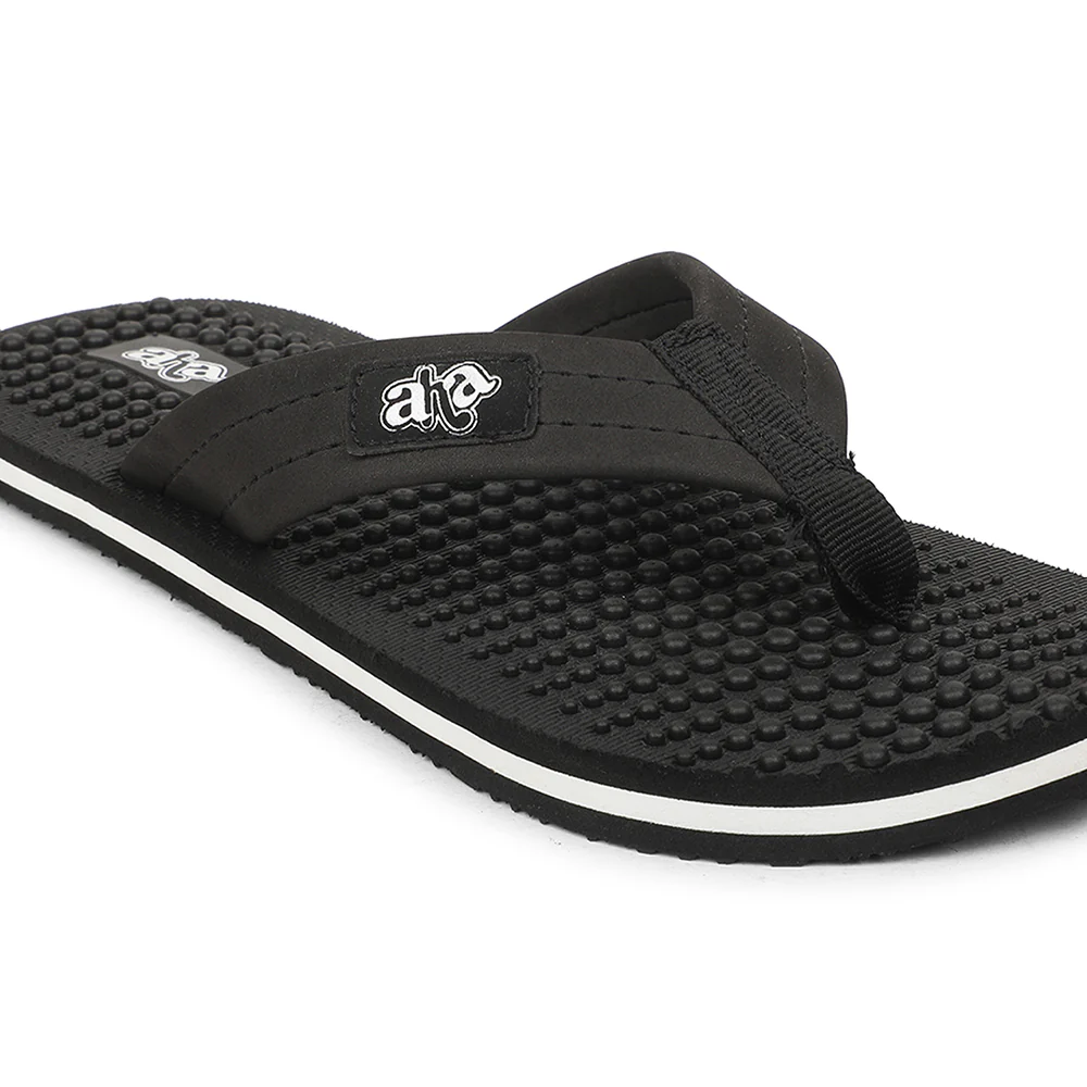 A-HA Black Casual Slipper For Men BEL-1 By Liberty - Image 4