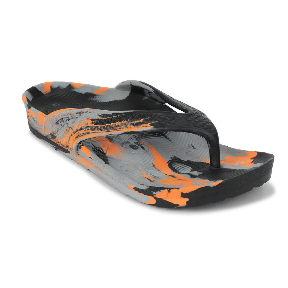 A-HA Black Casual Slipper For Men HAPPYFEET1 By Liberty