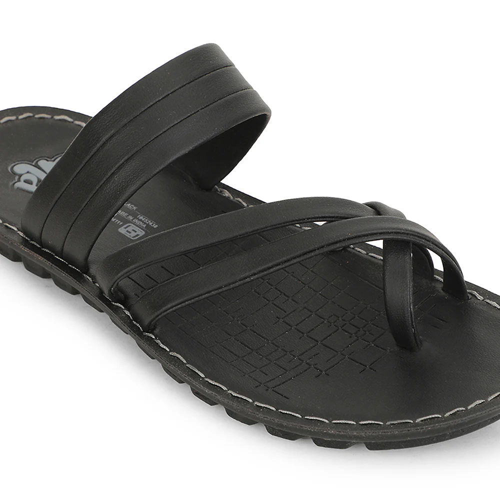A-HA Black Casual Slipper For Men MPU-52 By Liberty - Image 4