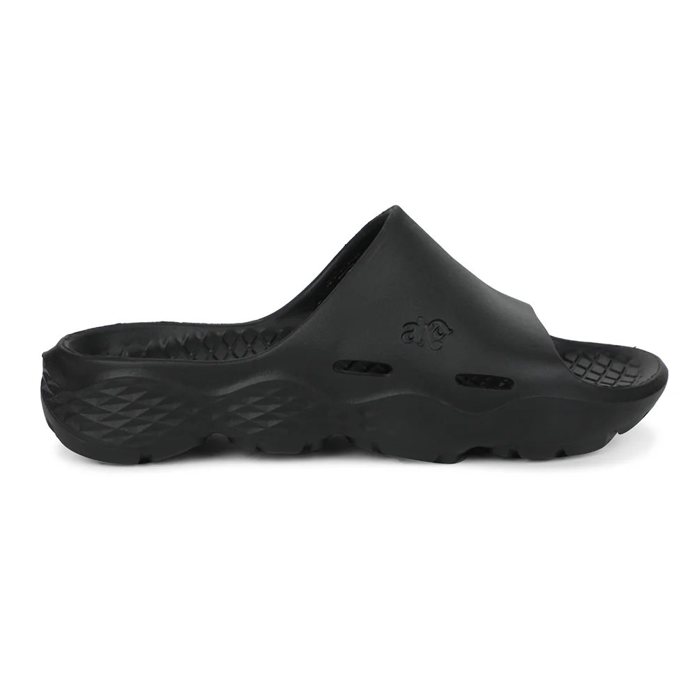 A-HA Black Casual Slipper For Men SOFTWALK By Liberty - Image 2