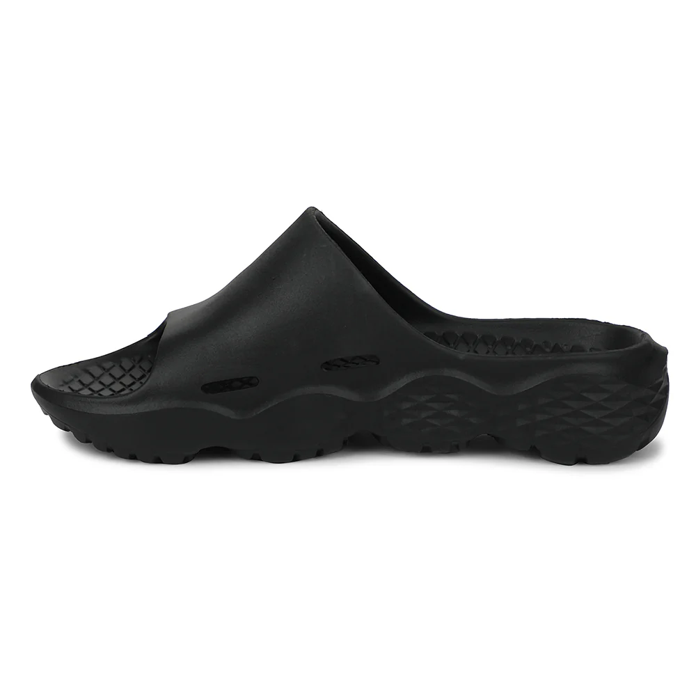 A-HA Black Casual Slipper For Men SOFTWALK By Liberty - Image 3