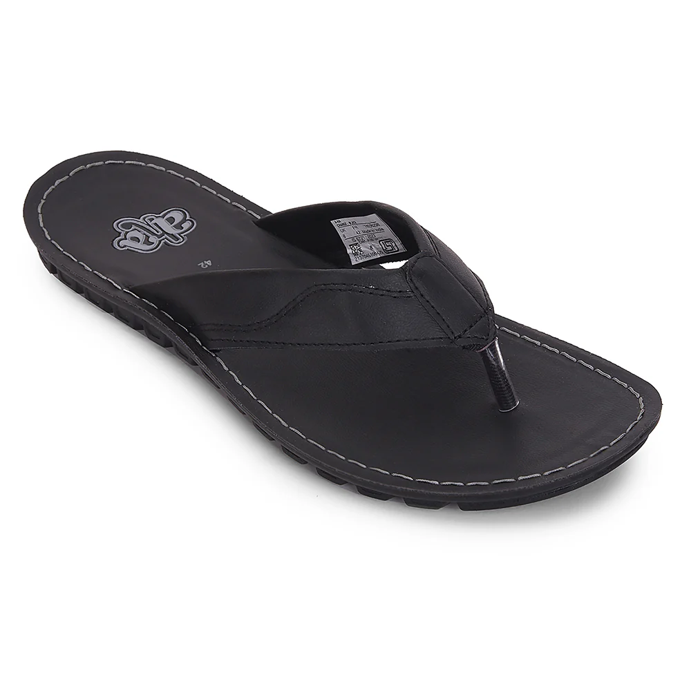 A-HA Black Casual Slippers For Men CHARGE By Liberty