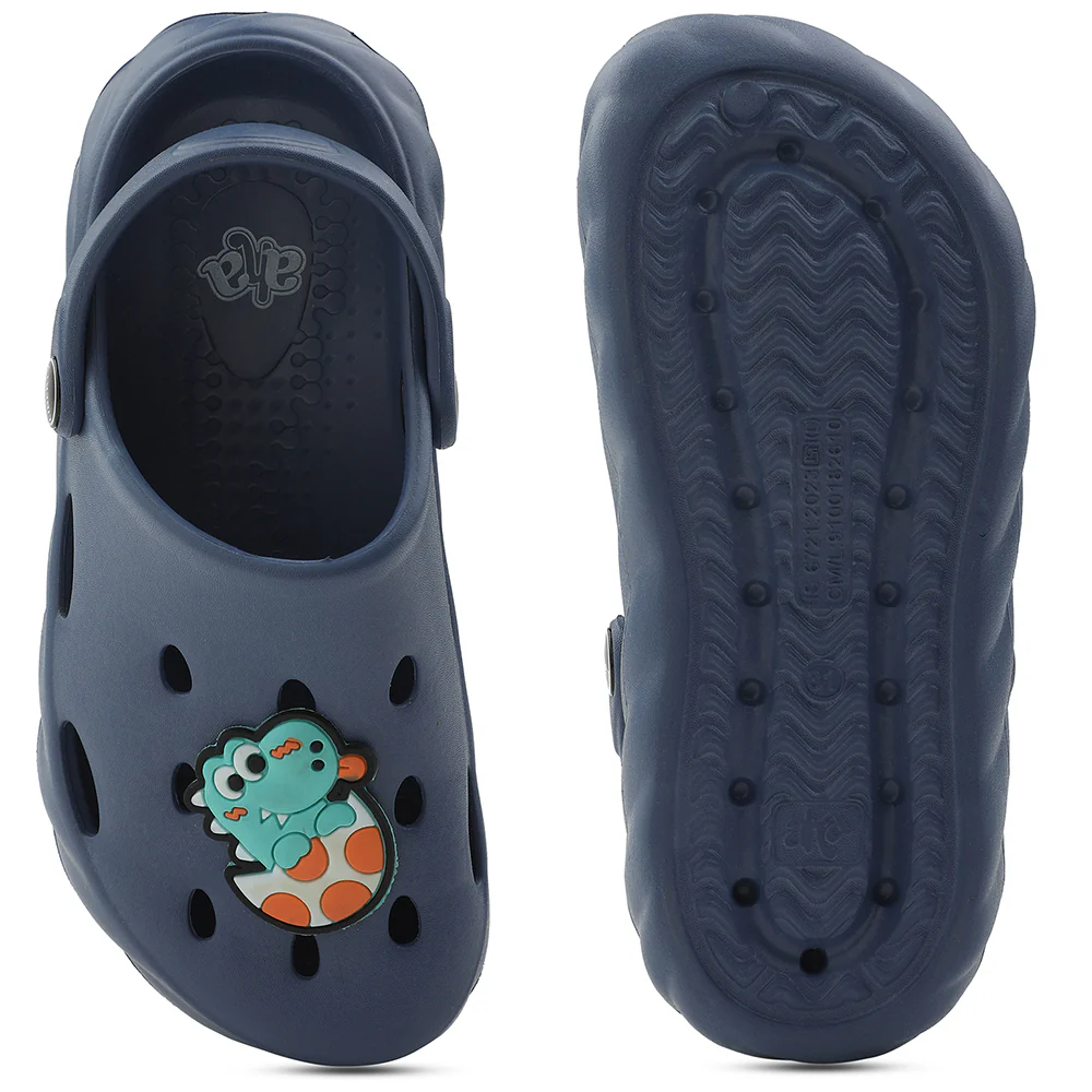A-HA Blue Casual Clogs For Kids BEACHWALKK By Liberty - Image 7