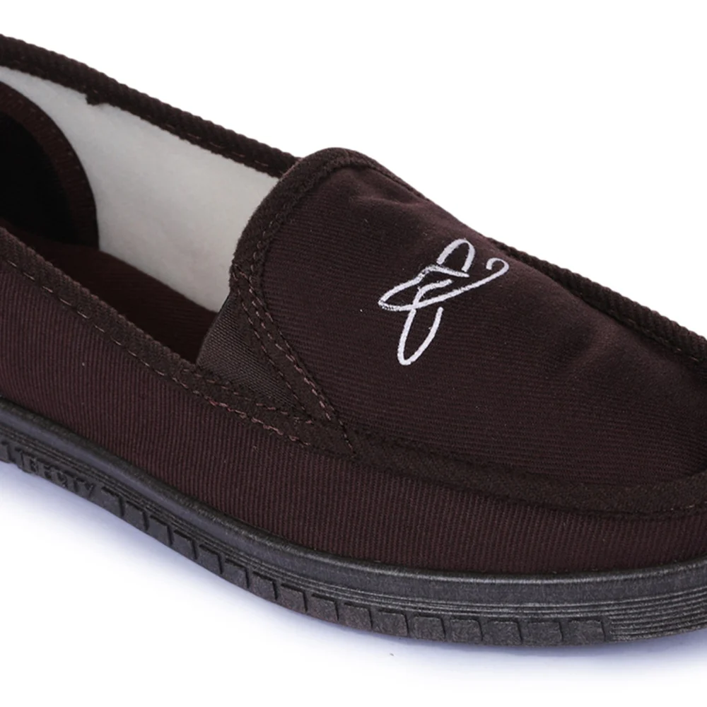 A-HA Brown Casual Non Lacing Shoes For Men WALKER-E By Liberty - Image 4