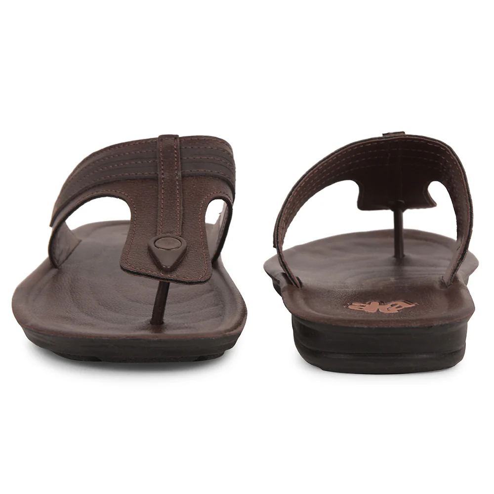 A-HA Brown Casual Slipper For Men MPU-61 By Liberty - Image 6