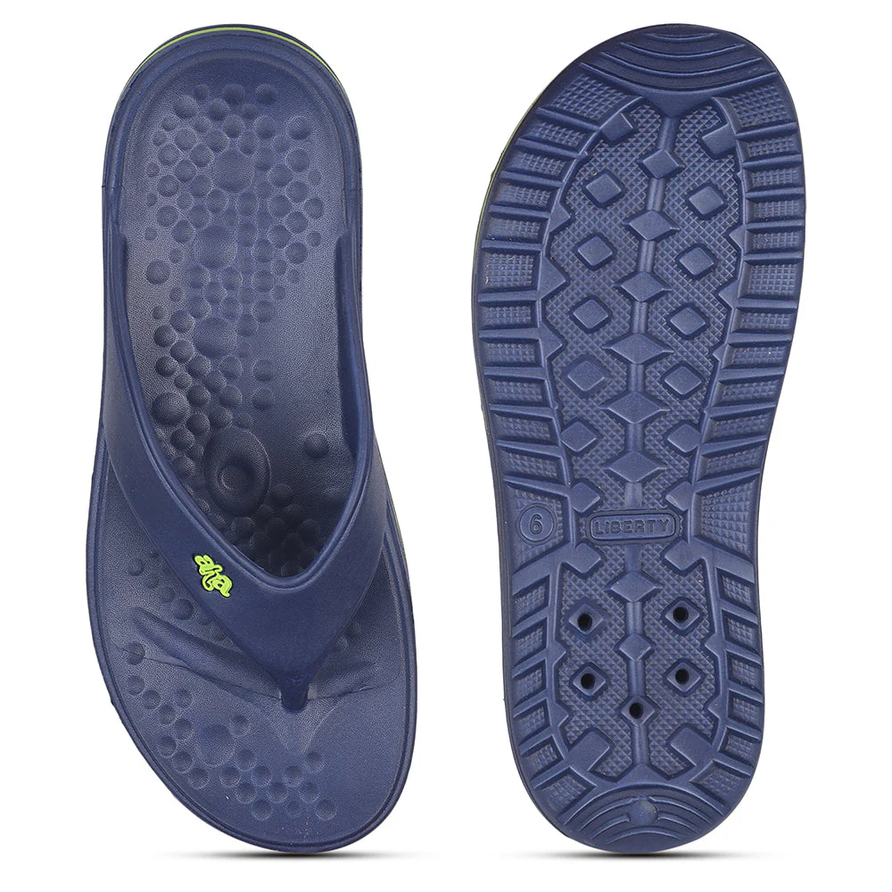 A-HA Casual Navy Blue Flip Flop For Men BEACHTIME By Liberty - Image 5
