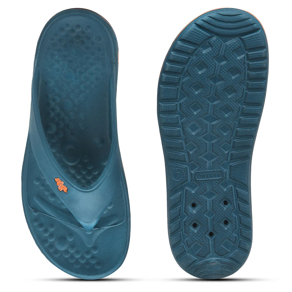 A-HA Casual Teal Blue Flip Flop For Men BEACHTIME By Liberty - Image 6