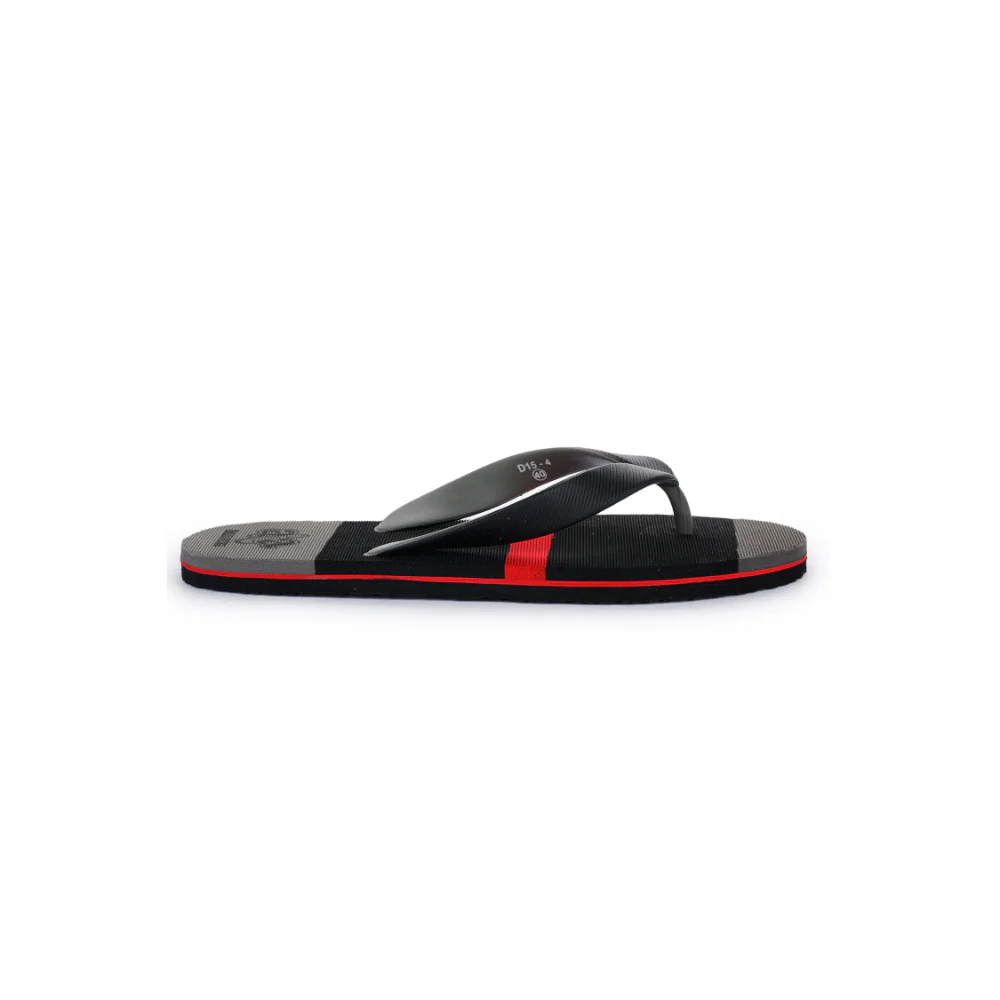 A-HA Casual Black Flip Flop For Men D15-4 By Liberty - Image 2