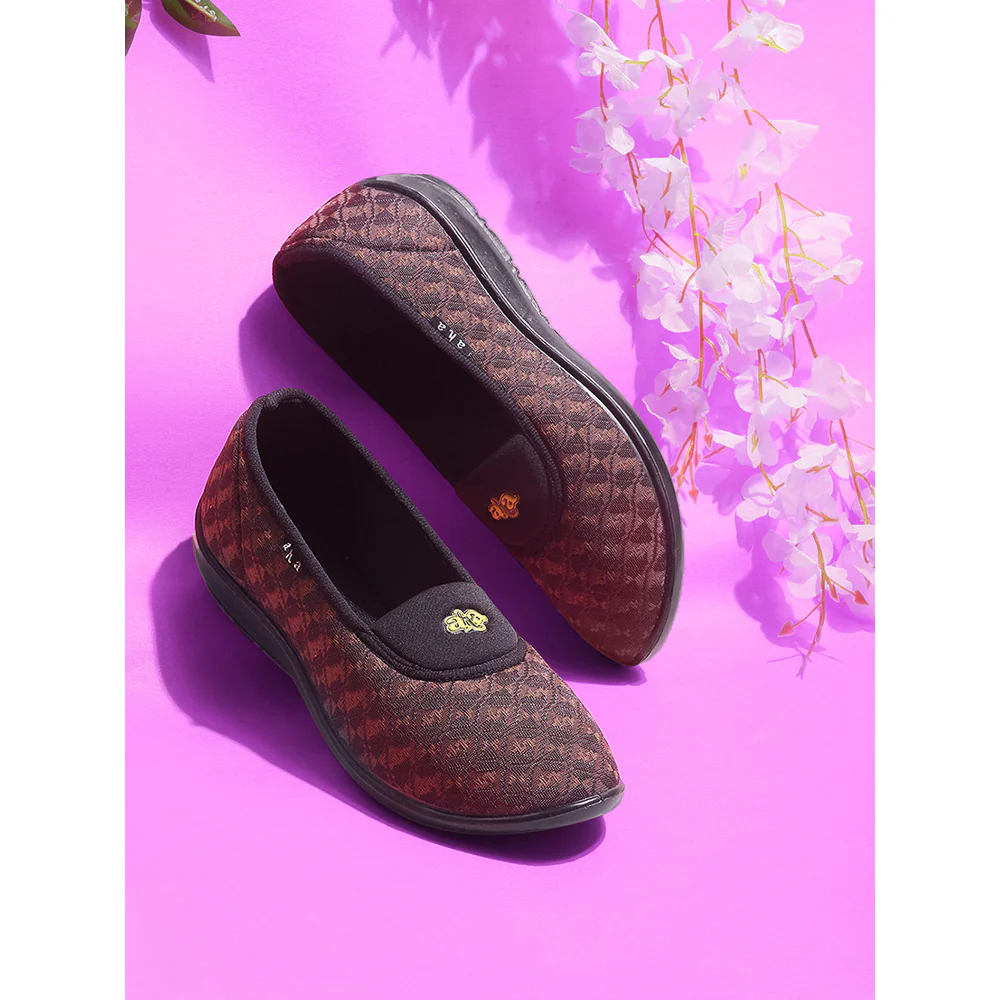 A-HA By Liberty ELENA-214 Women Casual Brown Ballerina Shoes - Image 3