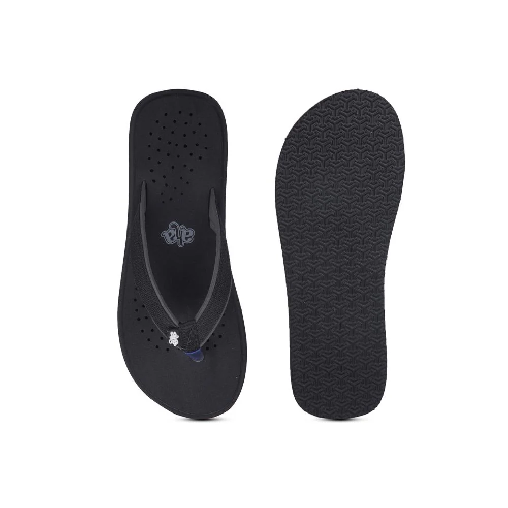 A-HA Casual Black Flip Flop For Men CFL-1 By Liberty - Image 6