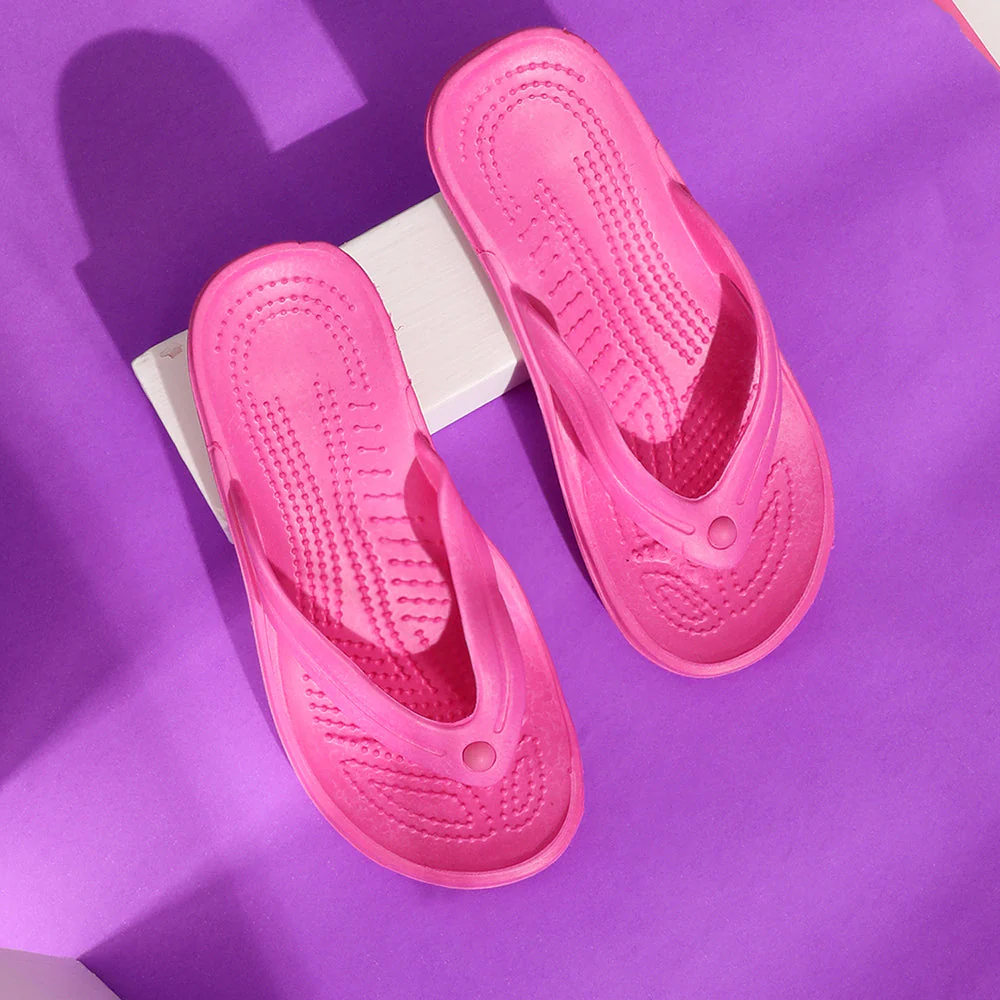 A-HA Casual Pink Flip Flops For Women VIRTUE-20 By Liberty - Image 4