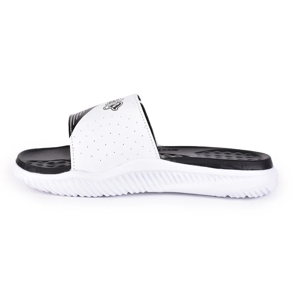 A-HA By Liberty White Slides For Men STAMINA-25 - Image 3