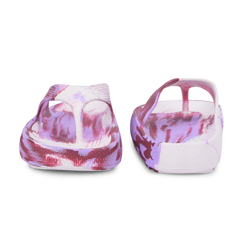 A-HA Casual Off White Flip Flops For Women COMFYWALK6 By Liberty - Image 4