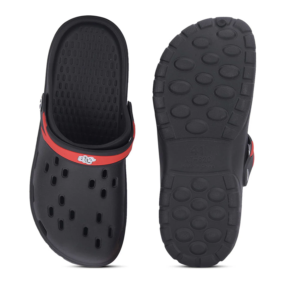 A-HA By Liberty XT-820 Mens Black Bin Clogs Sandal - Image 5