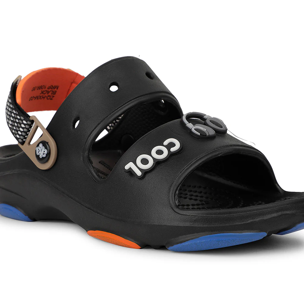 A-HA Casual Black Sandal For Mens ZQ-HXM-03 By Liberty - Image 5
