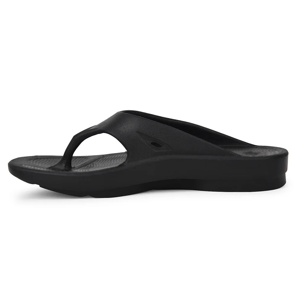 A-HA Casual Black Slippers For Men STEP-STAR By Liberty - Image 3