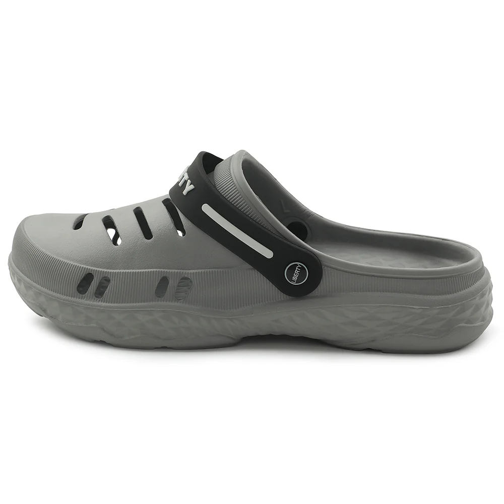 A-HA Casual Grey Clogs For Men BEACHRIDEM By Liberty - Image 3