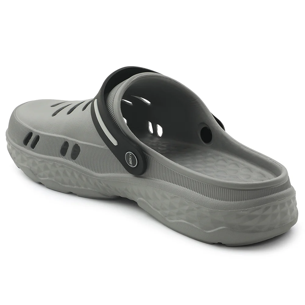 A-HA Casual Grey Clogs For Men BEACHRIDEM By Liberty - Image 5