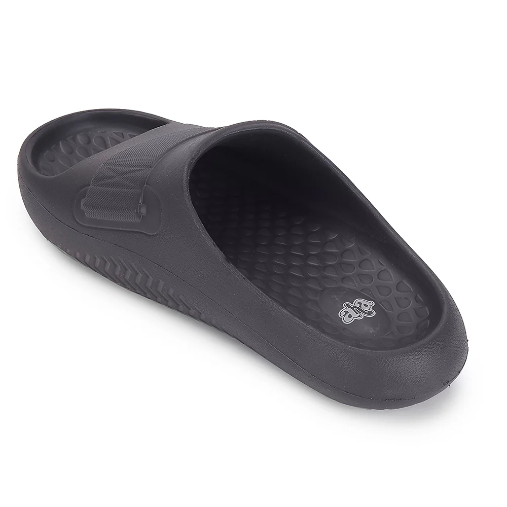 A-HA Dark Grey Casual Slides For Men DREAMWALKM By Liberty - Image 5