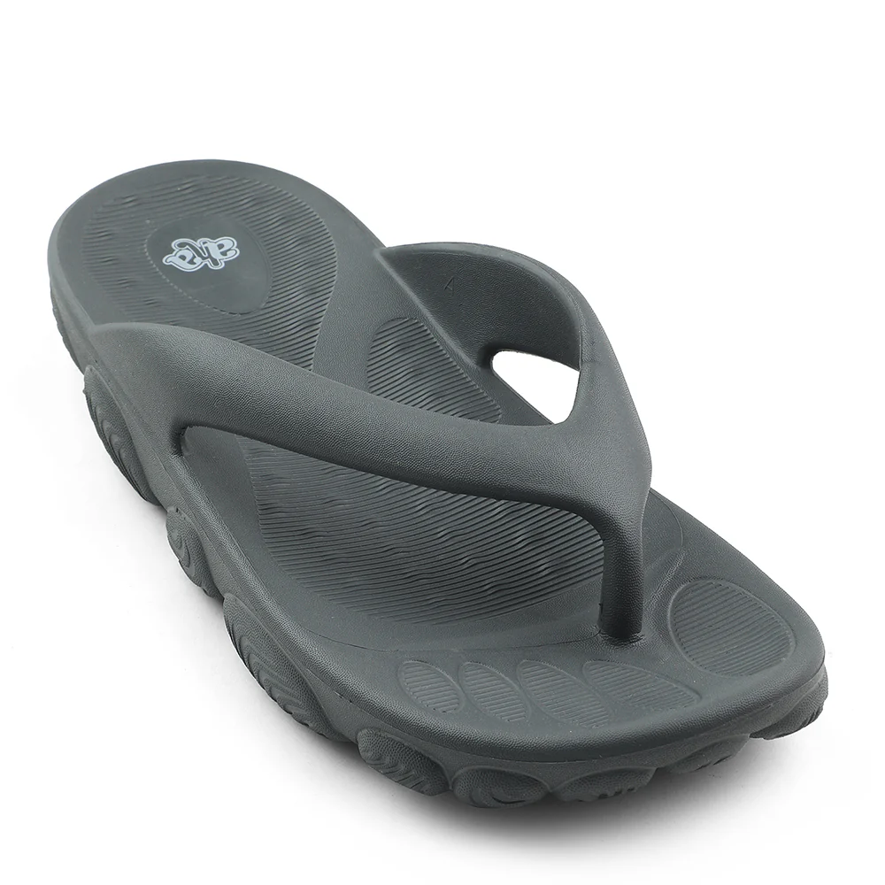 A-HA Dark Grey Casual Slipper For Men BEACHLITEM By Liberty