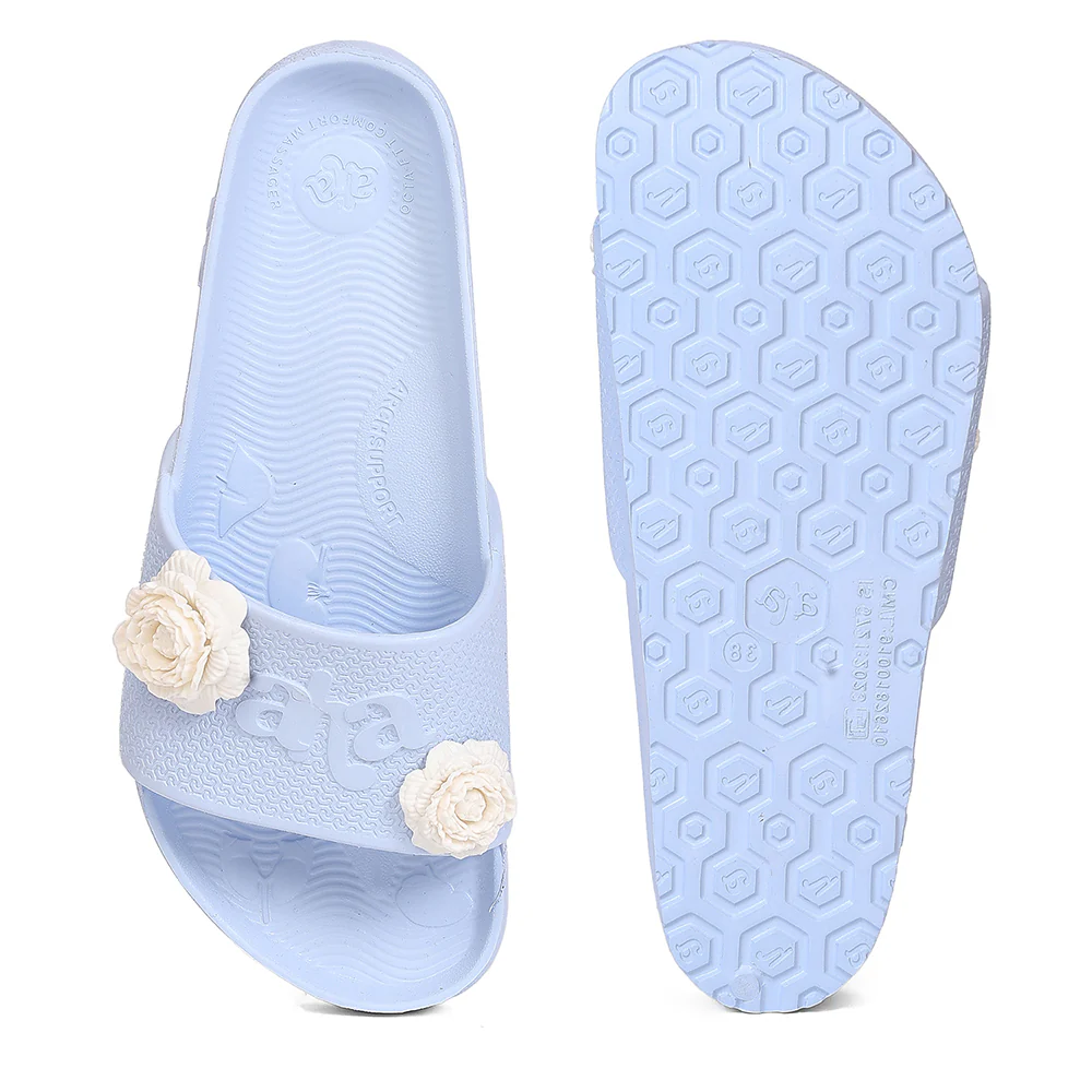 A-HA DOCTOR-1L Blue Casual Slip-on Slides for Women by Liberty - Image 4