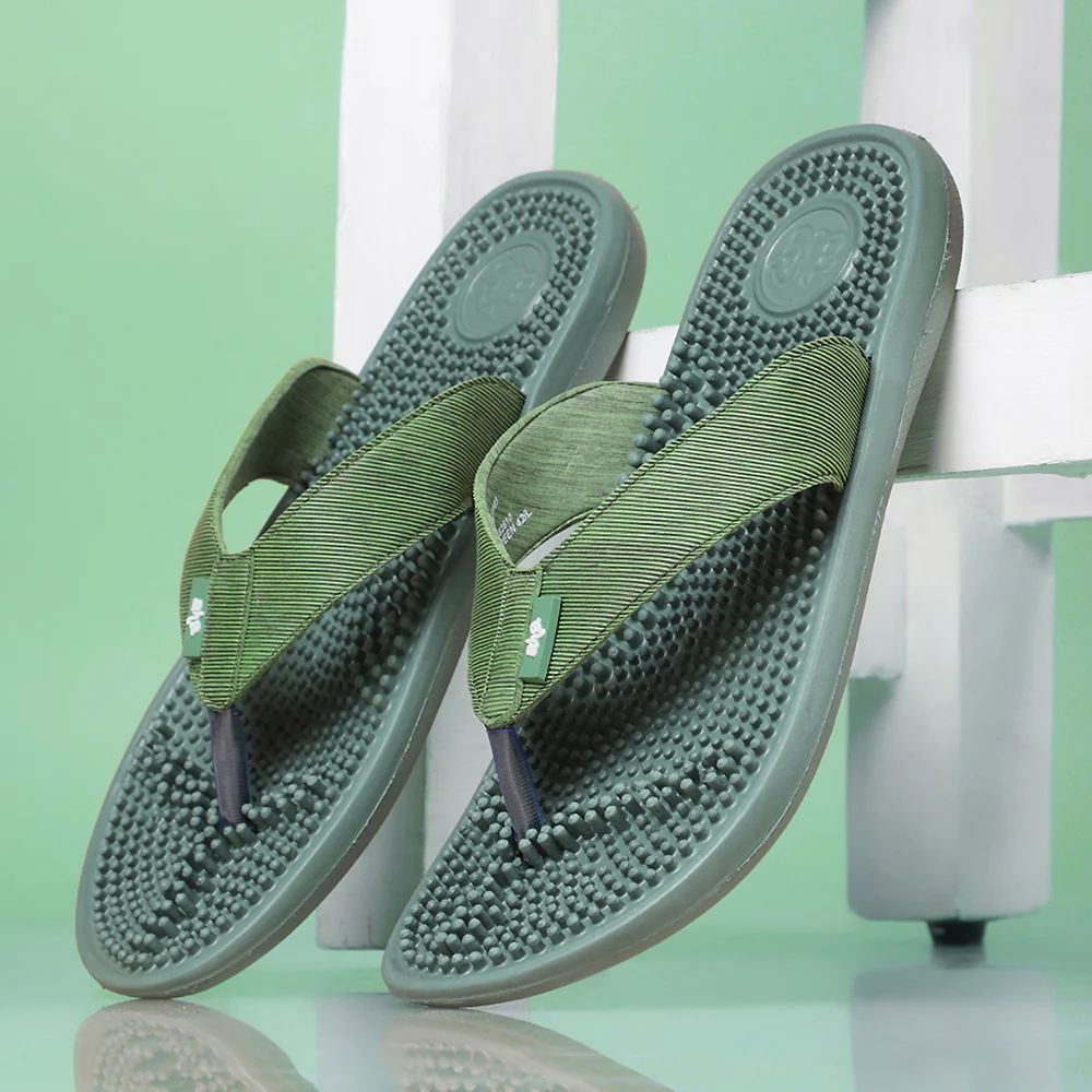 A-HA Green Casual Slipper For Men ACUPLUS-3M By Liberty - Image 4
