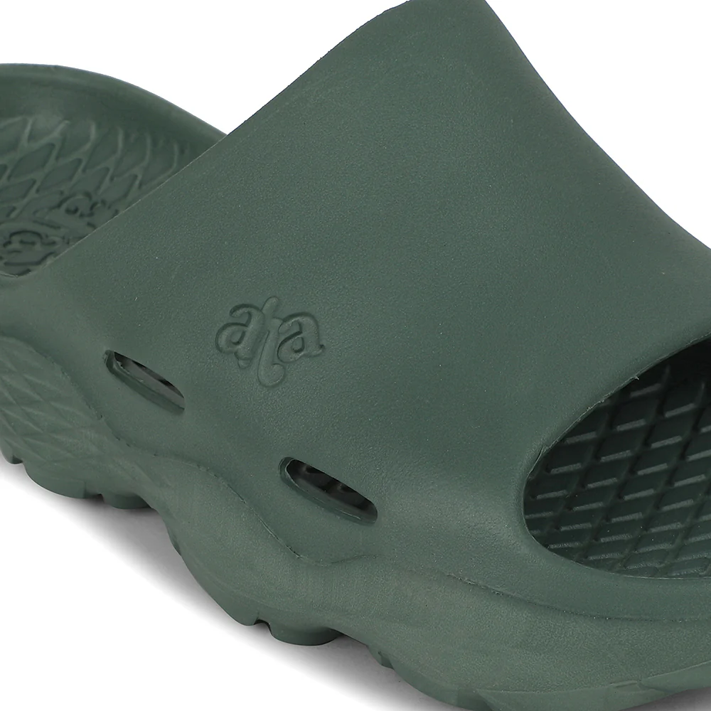 A-HA Green Casual Slipper For Men SOFTWALK By Liberty - Image 5