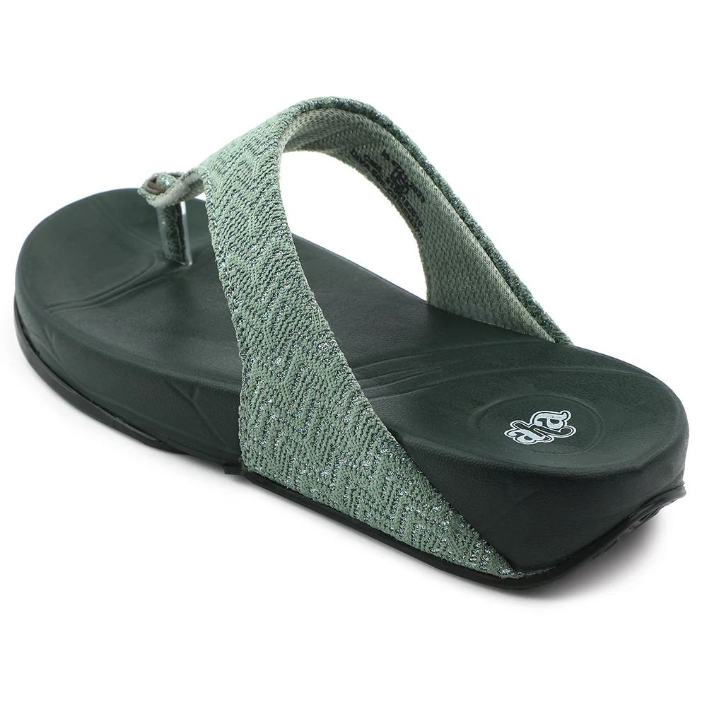 A-HA Green Casual Slipper For Women DIVA-60E By Liberty - Image 3